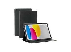 3700992528458 - Mobilis RELIFE - Flip-Hülle für Tablet - mit Klappe - weiches Leder - Schwarz - Eco-Design