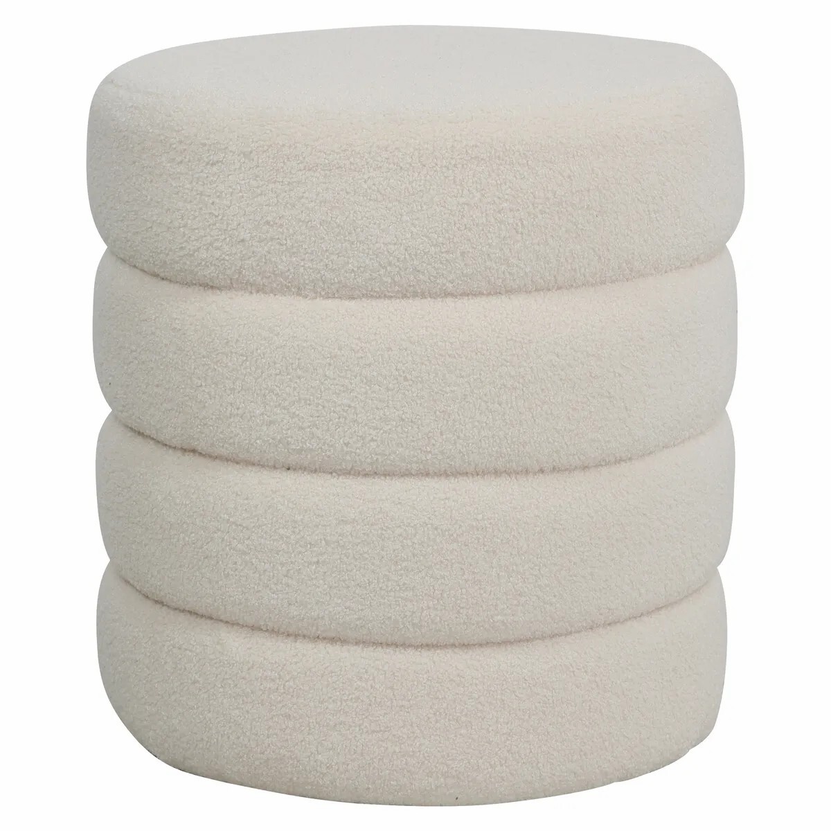 3701172151848 - Pouf Stoff Effekt Wolle Bouclé Lomos Fino 3701172151848 - Pouf Stoff Effekt Wolle Bouclé Lomos Fino