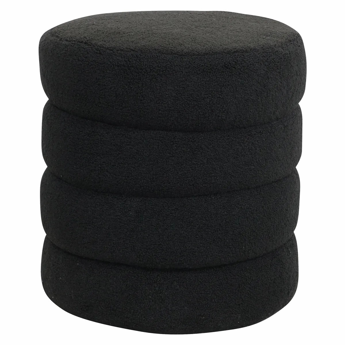 3701172151879 - Pouf Stoff Effekt Wolle Bouclé Lomos Fino