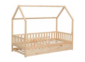 3701227217543 - Happy Garden - Ausziehbares Hüttenbett für Kinder 190x90cm aus Holz marceau