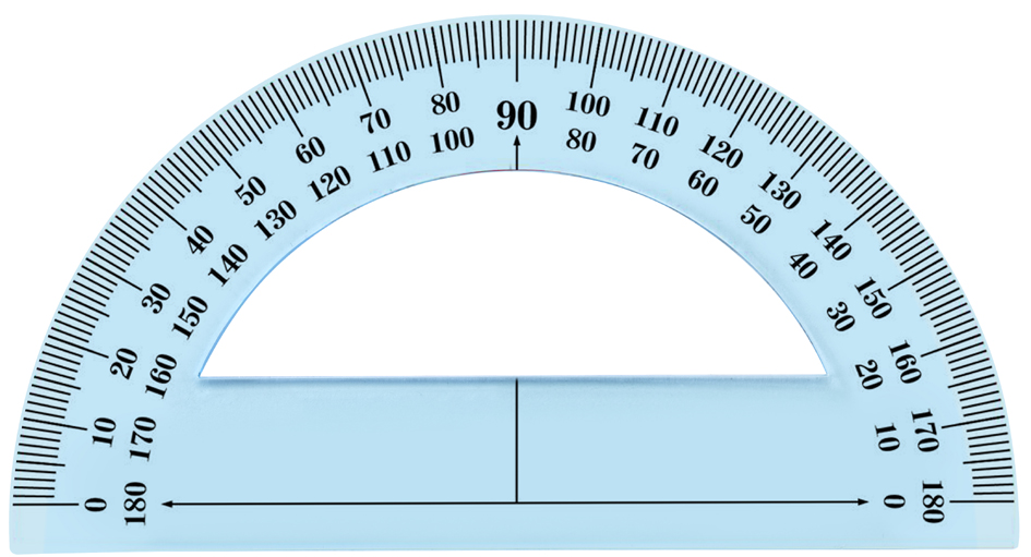 3701254704313 - Wonday Halb-Winkelmesser 180 Grad 120 mm bruchfest