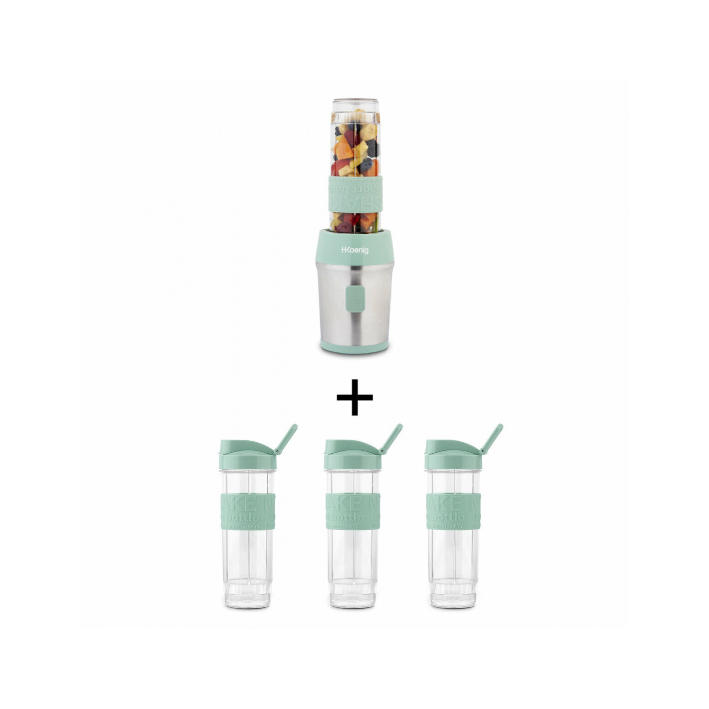 3701335300489 - Set mit 3 Flaschen für Mini-Standmixer SMOO18