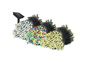3701358212998 - OSE - la boutique de Noël - Multifunktions-LED-Solarkette Schwarz 99 mètres
