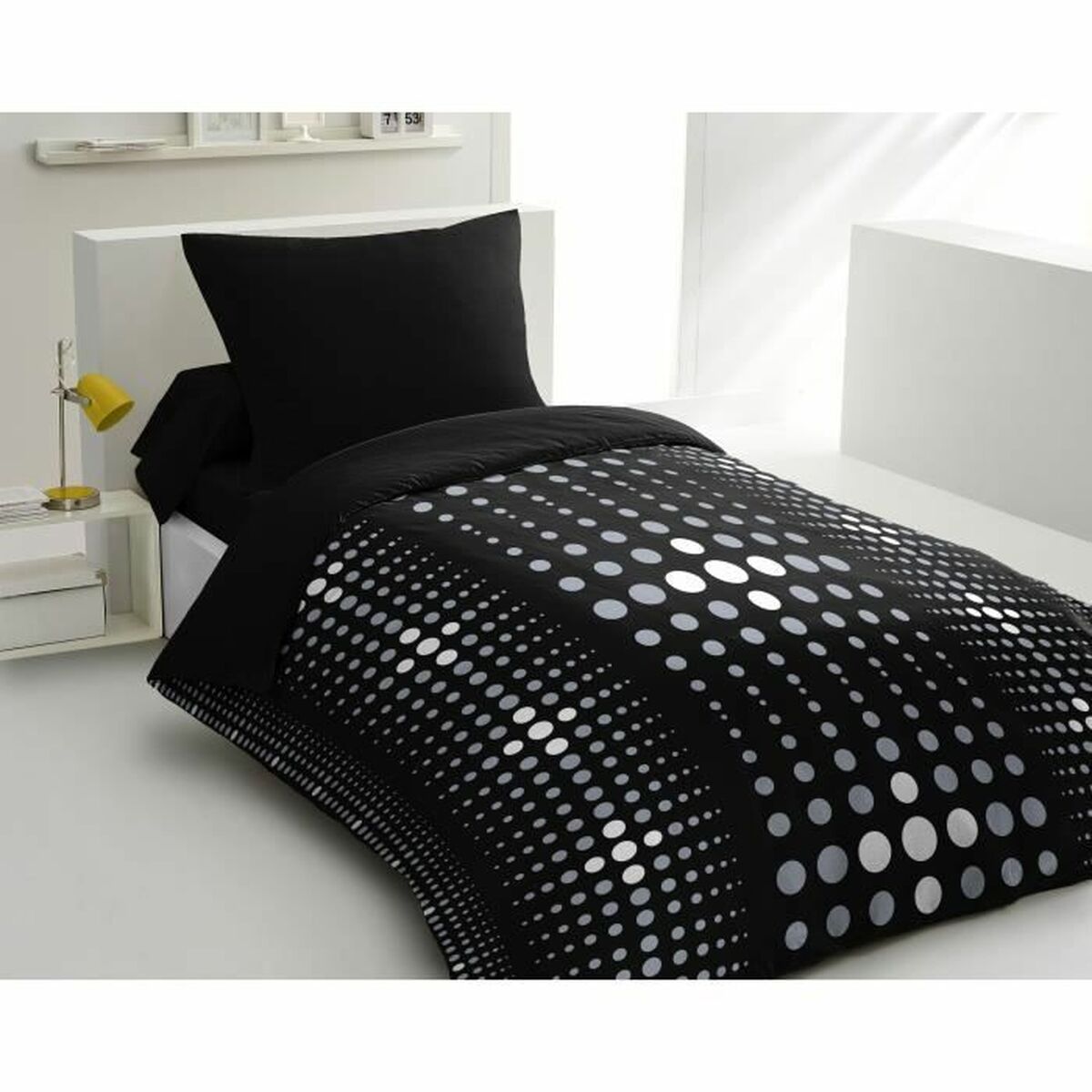 3701393708326 - Duvet cover set Steevy Black 140 x 200 cm 3701393708326 - Duvet cover set Steevy Black 140 x 200 cm