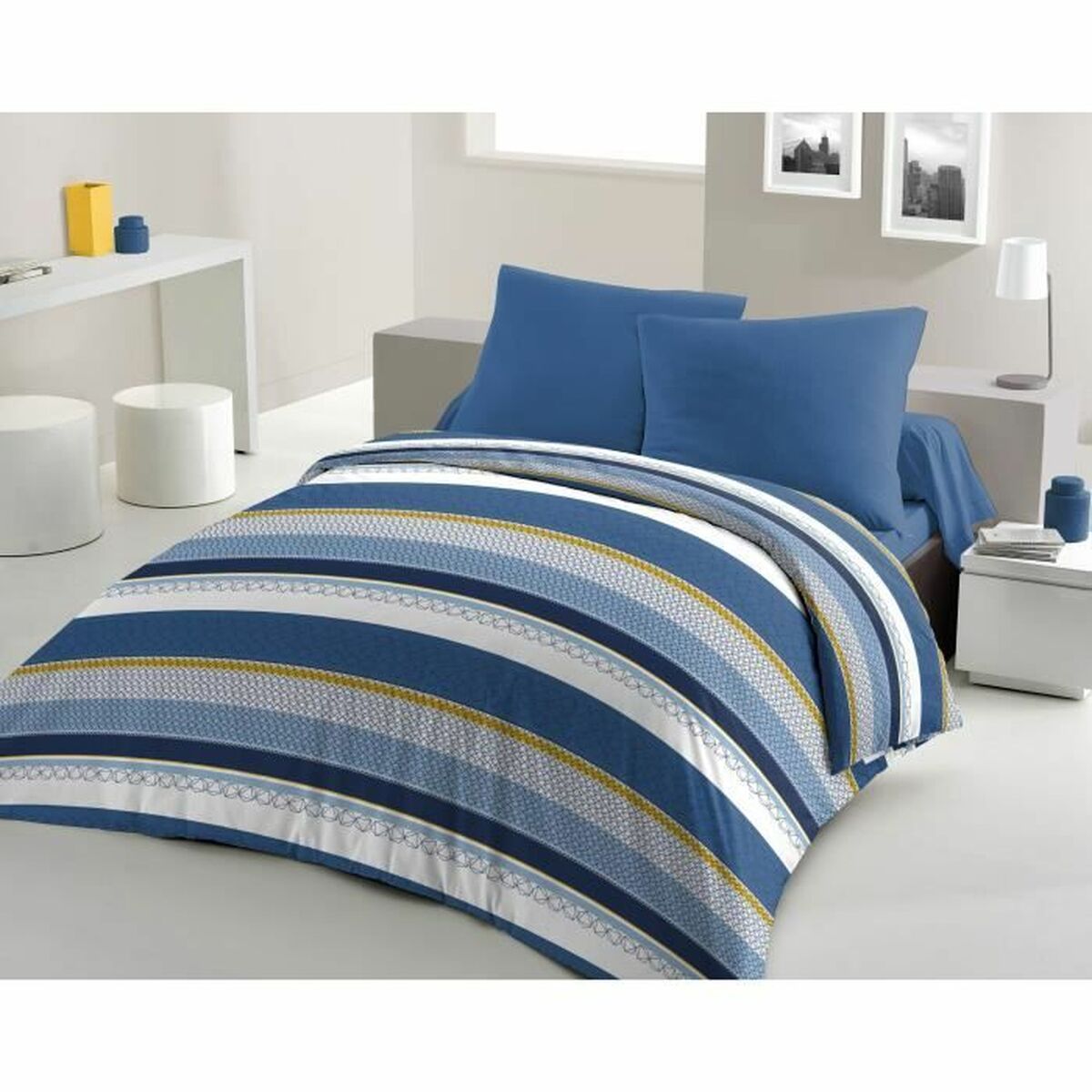 3701393711616 - Duvet cover set Stanis Blue 220 x 240 cm 3701393711616 - Duvet cover set Stanis Blue 220 x 240 cm