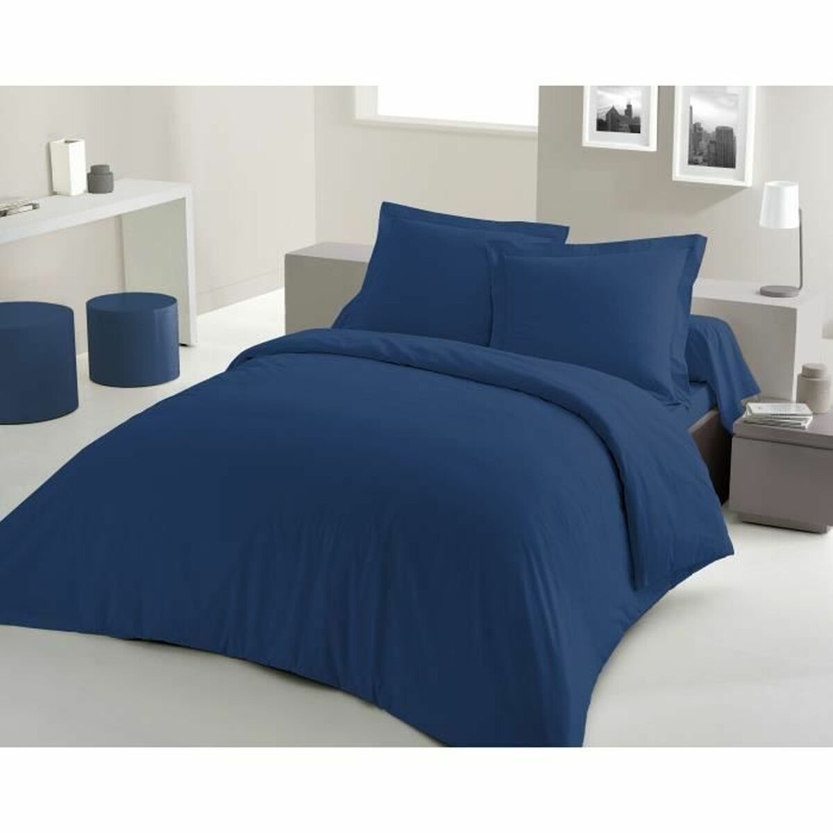 3701393712798 - Duvet cover set Dark blue 220 x 240 cm