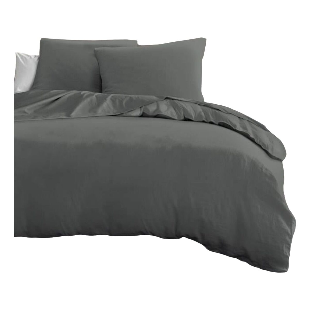 3701393720755 - Duvet cover set Anthracite Super king 3 Pieces 3701393720755 - Duvet cover set Anthracite Super king 3 Pieces