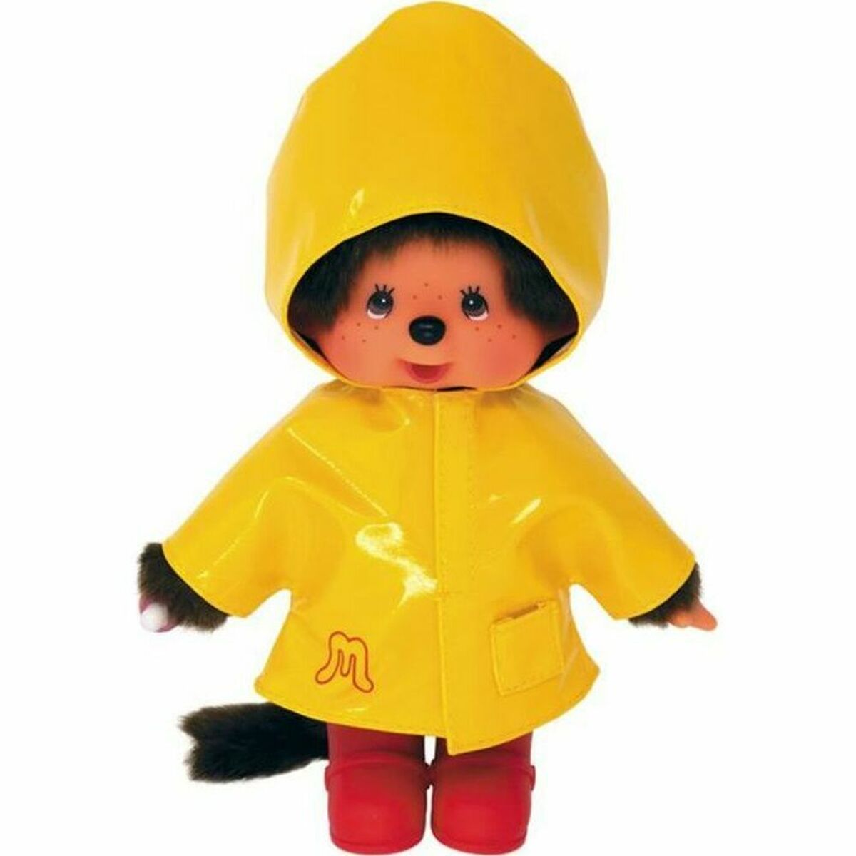 3701405800109 - Plüschtier Monchhichi Iconic Regenmantel 20 cm Gelb