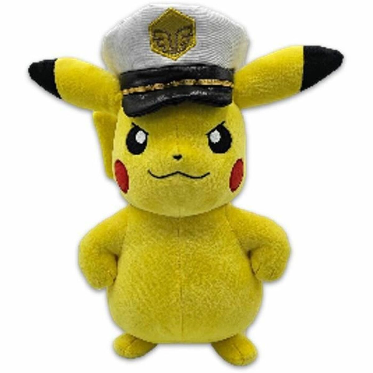 3701405827045 - Flauschiger Spielzeug Captain Pikachu gelber Jaune Plüschtiere