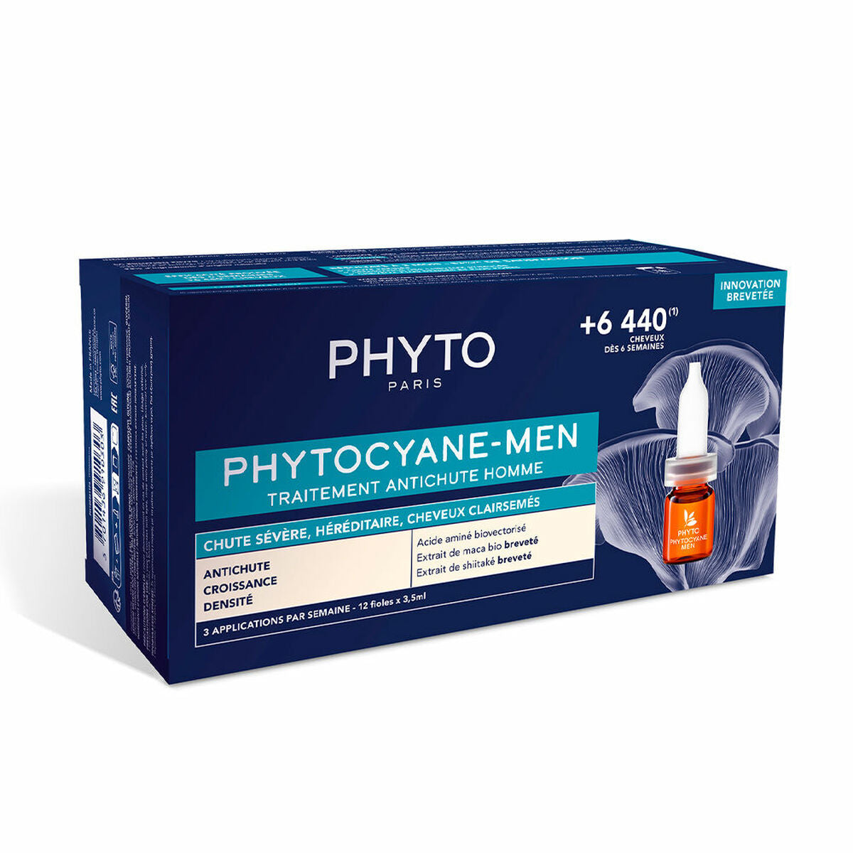 3701436911485 - Anti-Haarausfall Ampullen Phytocyane Men 12 x 35 ml