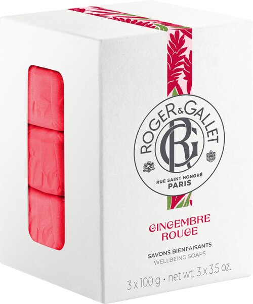 3701436911638 - Gallet Roger & Gallet Gingembre Rouge Wellbeing Soap Box 3 GR 3 g