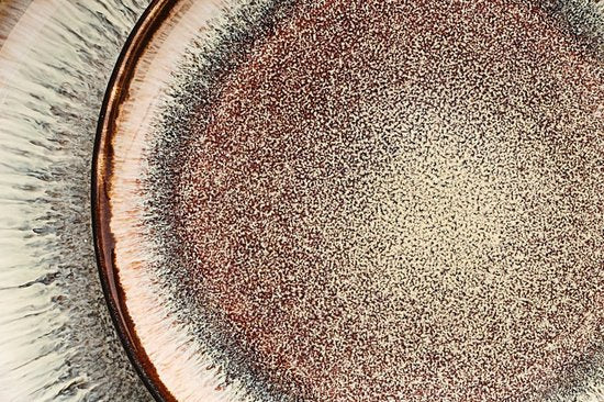 3701488305935 - Teller IRIS Ø16cm - 6 Stück - Wild braun