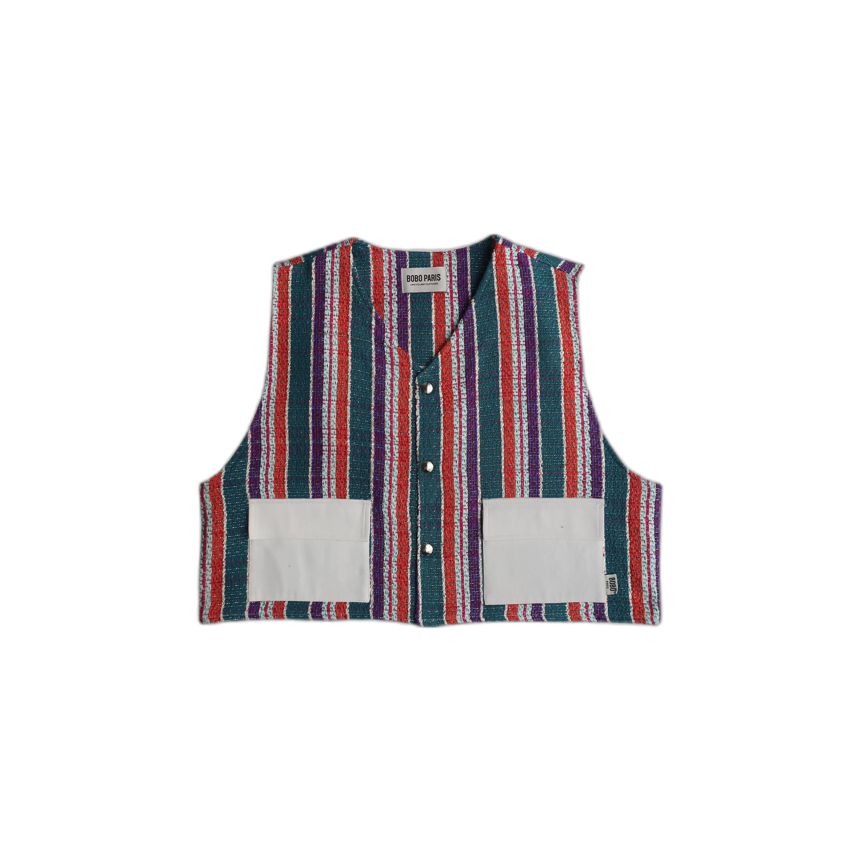 3701575102034 - Kurze ärmellose Weste aus Tweed für Damen Véra