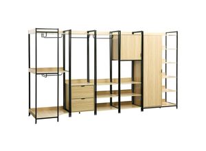 3701672509224 - sweeek - Modulares Kleiderschrank-Set mit 5 Elementen