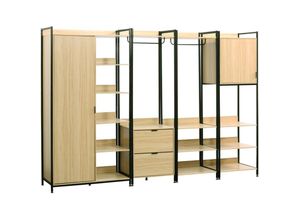 3701672509231 - sweeek - Modulares Kleiderschrank-Set mit 4 Elementen