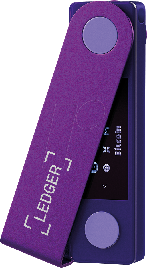 3760027783603 - LEDGER Krypto Hardware-Wallet Nano X Chipkartenleser lila (purple amethyst)