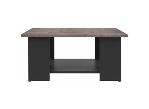 3760037845841 - Temahome Boutique Officielle - Couchtisch square 67 x 67 - schwarz und beton