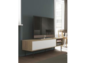 3760037850081 - Lowboard TEMAHOME AMPERE Sideboards Gr B H T 165 cm x 40 cm x 479 cm weiß (eichefarbig weiß) Lowboards TV-Board mit Breite 165 cm