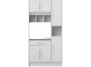 3760037852627 - Vente-unique - Küchenbuffet Buffetschrank mit 5 Türen & 1 Schublade - Weiß - mady