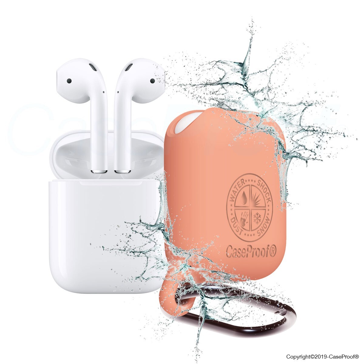 3760066555308 - wasserdichte stoßfeste airpods-Hülle CaseProof