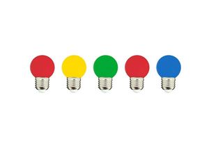 3760119734322 - SET AUS 5 GLÜHBIRNEN DIE MIT EINER GIRLANDE KOMPATIBEL SIND PARTY BULB COLOR Mehrfarbig