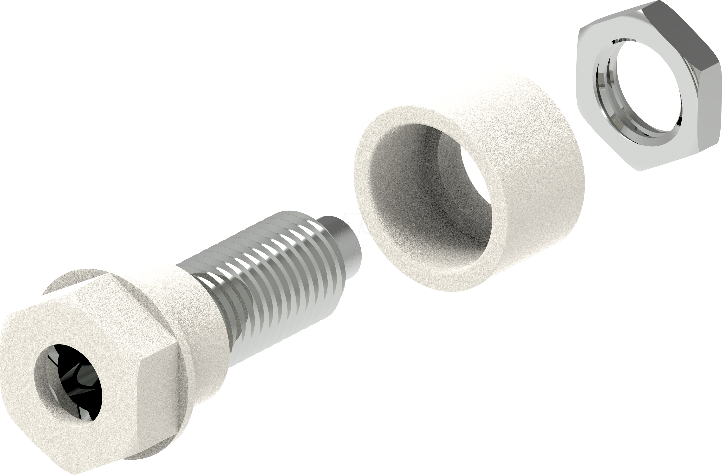 3760122594074 - PJP 3230-C-BC - Buchse 4 mm isoliert weiß