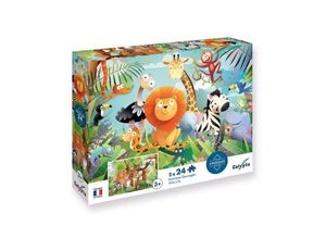 3760124877007 - Calypto Tiere 2x24 Teile Puzzle