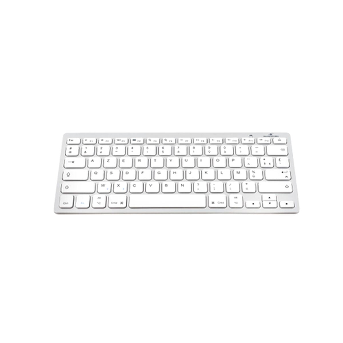 3760162056532 - Bluetooth-Tastatur BS-KB-MICRO BT SP Weiß Silberfarben Qwerty Spanisch