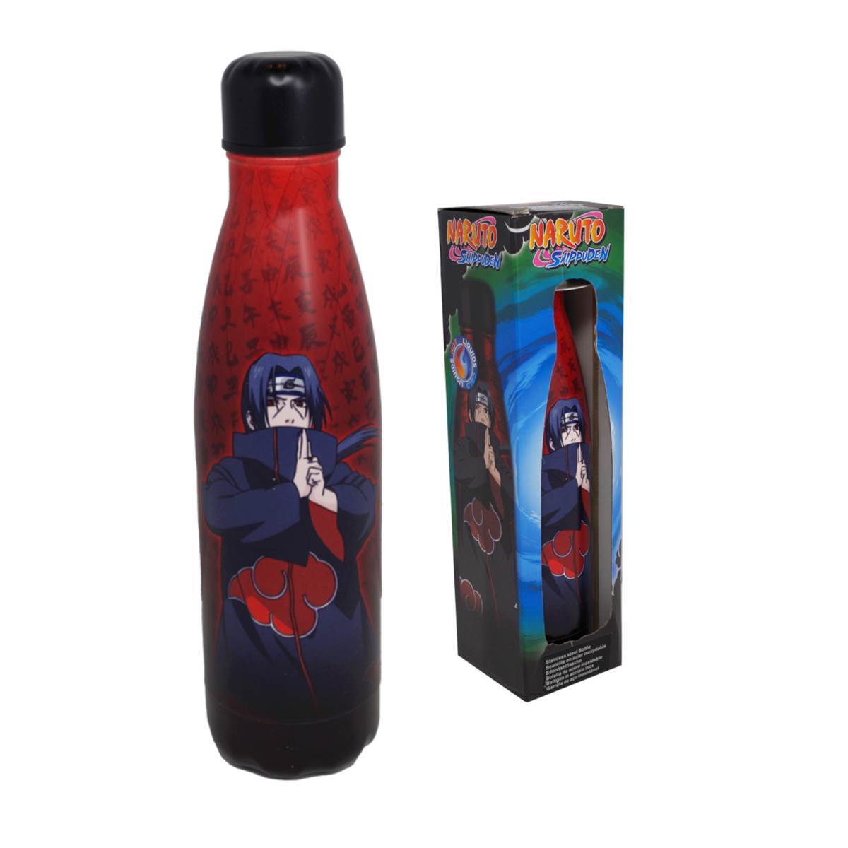 3760167646936 - Isolierte Edelstahl-Trinkflasche für Kinder Naruto Itachi Combat