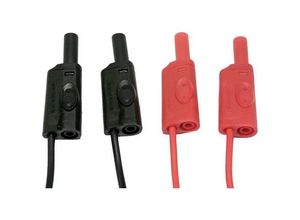 3760171410271 - Chauvin Arnoux Messleitungs-Set [4 mm Sicherheits-Stecker - ] 2 m Rot Schwarz 1 Set