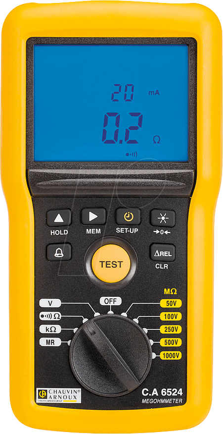 3760171419649 - Chauvin Arnoux - ca 6524 Isolationsmessgerät 50 v 100 v 250 v 500 v 1000 v 200 gω