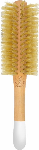 3760255900100 - Round Wooden Hair Brush - 100% Boar Bristles