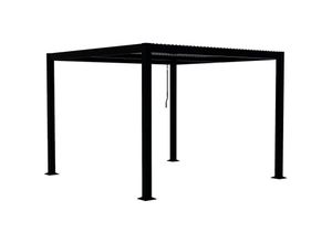 3760285050929 - Concept-usine - Bioklimatische Pergola 3x3 m grau milos - Grau