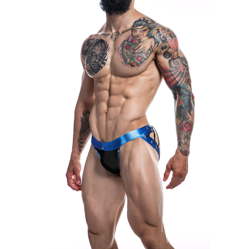 3760294775752 - CUT4MEN - JOCKSTRAP DESIRE CUERO AZUL L