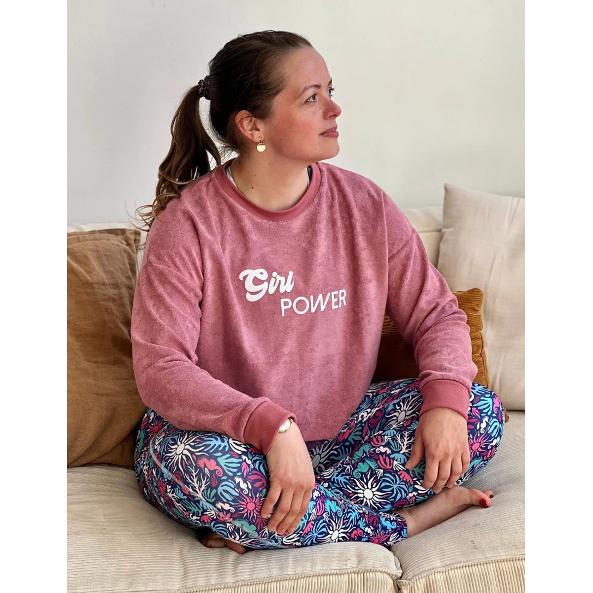 3760302219902 - Sweatshirt Damen Eponge Girl Power 3760302219902 - Sweatshirt Damen Eponge Girl Power