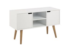 3760313245884 - Concept-usine - Skandinavisches Sideboard mit 2 Schränken weiß lokka