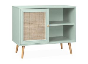 3760350655677 - sweeek - Sideboard mit Rattangeflecht 80 x 39 x 658 cm