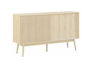 3760350656889 - Alices Garden - sweeek - Skandinavisches Sideboard mit Holzdekor - Natur