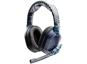 3760352730266 - Lexip Naruto Shippuden Kakashi Kamui Gaming Over Ear Headset kabelgebunden Bluetooth® Stereo Schwarz Blau Headset Lautstärkeregelung Mikrofon-Stummschaltung