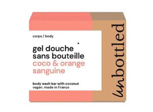 3760359081828 - Unbottled - Festes Duschgel - Kokosnuss & Blutorange - shower Bar - Coco & Orange Sanguine