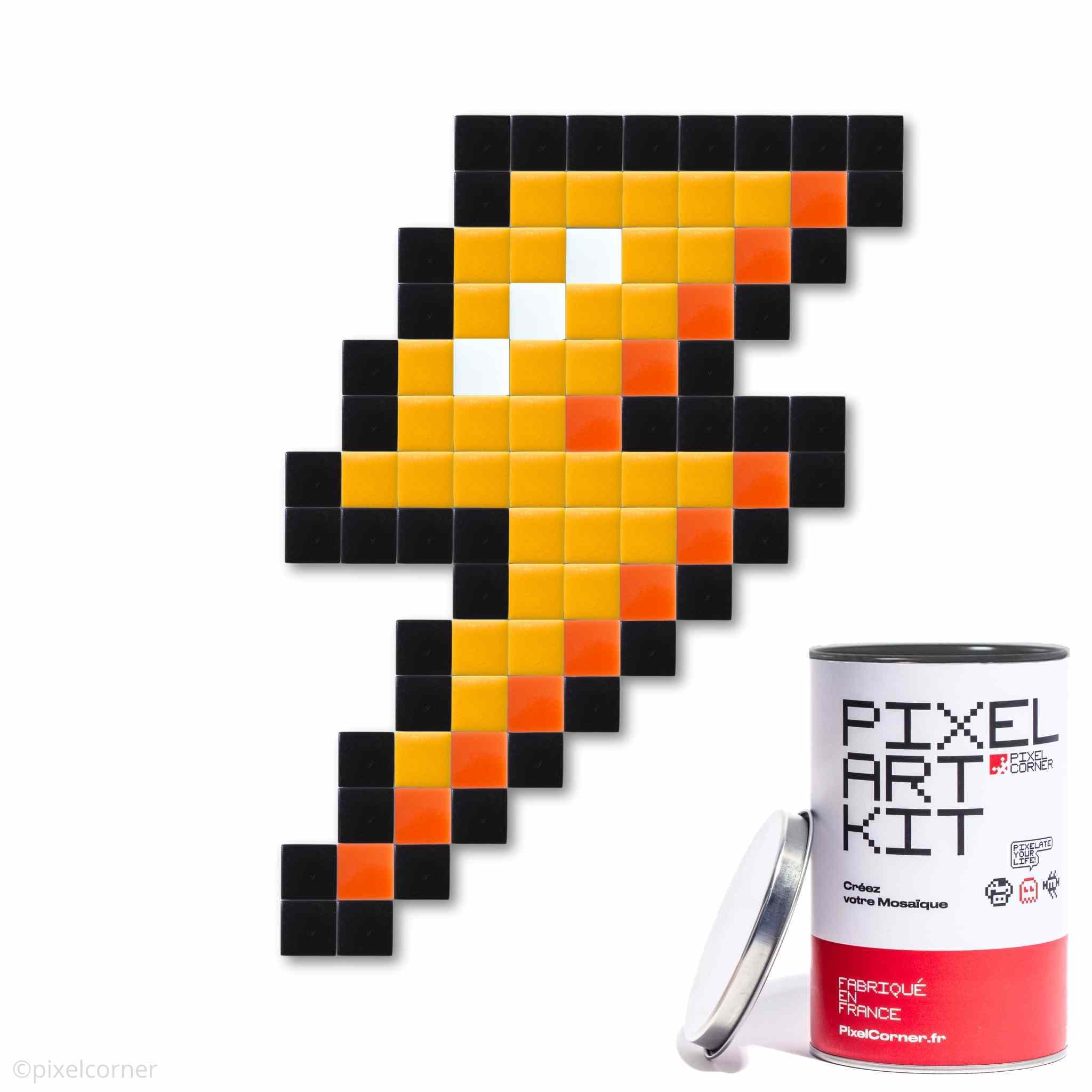 3760395761401 - Dekorationsset Lightning Bolt - Pixel Art