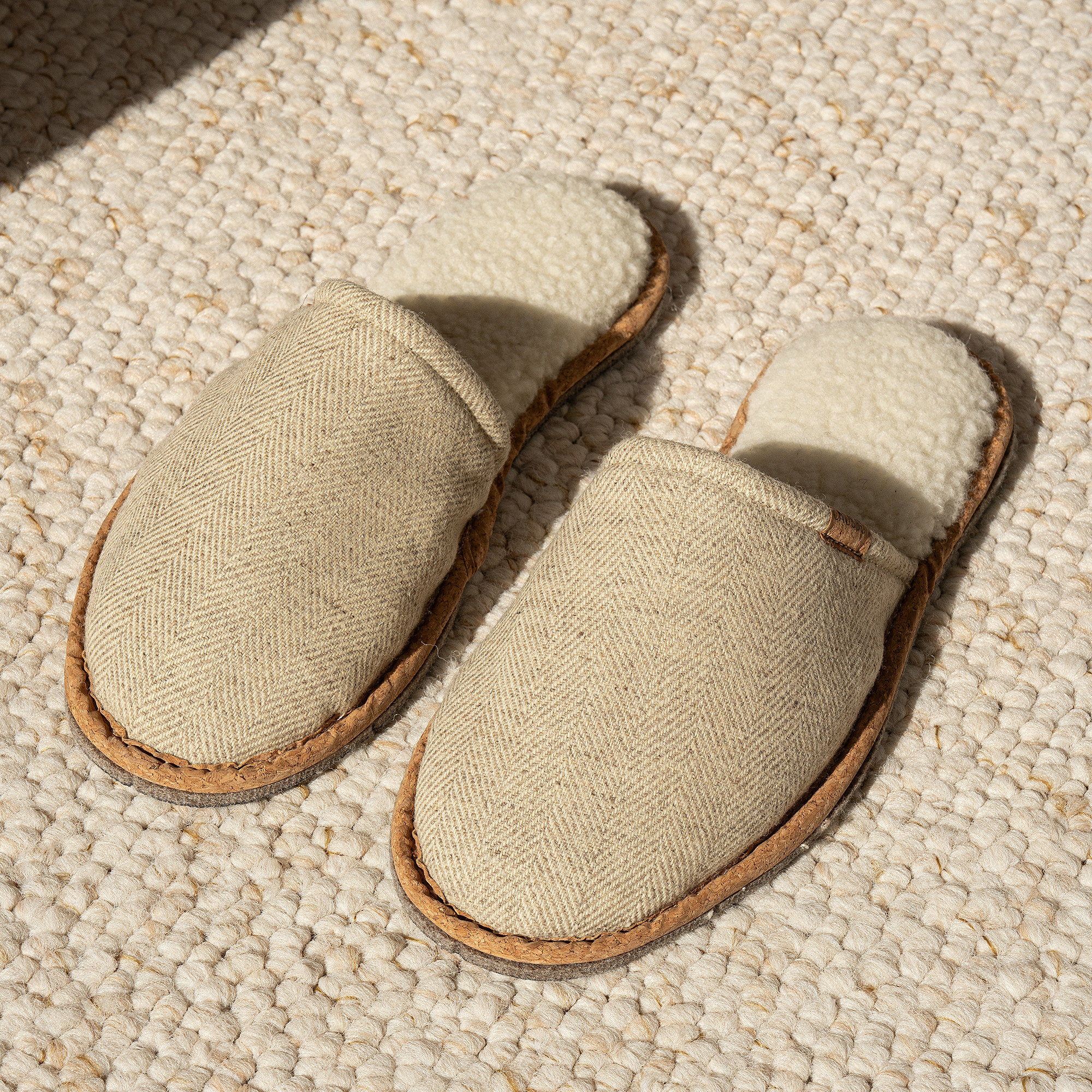 3760396980573 - Hausschuhe La Chevrons Beige
