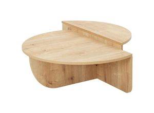 3760402906689 - Concept-usine - Runder Design-Couchtisch aus Holz carlow