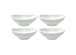 3800058207584 - Dandibo - 4X Dipschalen Melamin Set Weiß 758 Snackschale Servierschale Klein Mini Saucenschälchen Soja