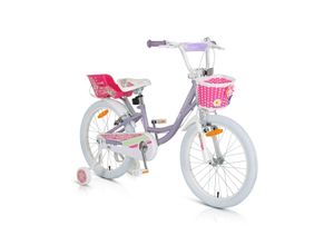 3800146202729 - Byox Kinderfahrrad 20 Zoll Fashion Girl Stützräder Korb am Lenker Puppensitz lila