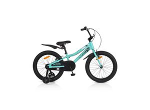 3800146202934 - Byox Kinderfahrrad Alloy 20 Zoll Stützräder Kettenschutz Klingel Reflektoren grün