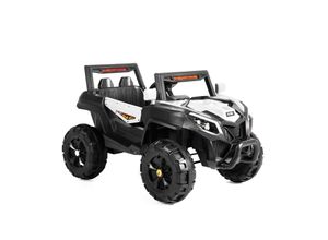 3800146214654 - Kinder Elektroauto Buggy Atlanta 6188 Fernbedienung USB MP3 Licht Gurt weiß