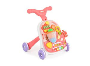 3800146224370 - Lauflernwagen 2 in 1 Korb Musikfunktion Spieltisch Bälle Spielcenter rosa