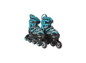 3800146228156 - Byox Inliner 2 in 1 Double blau Rollschuhe PU-Rollen ABEC-5 Lager verstellbar M (Gr 34-38)