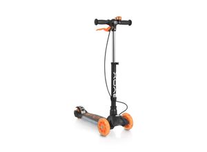 3800146228385 - Byox Kinderroller Cube 3 Räder klappbar Klingel Melodie Frontlicht Handbremse orange